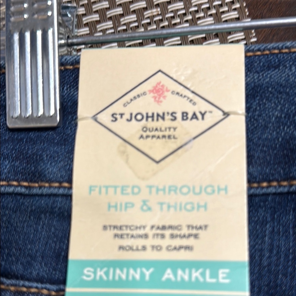 St. John's Bay Women's Skinny Jeans - Midnight - Picture 9 of 14